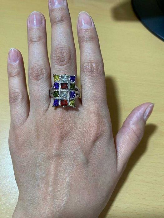 Кольцо серебряное женское