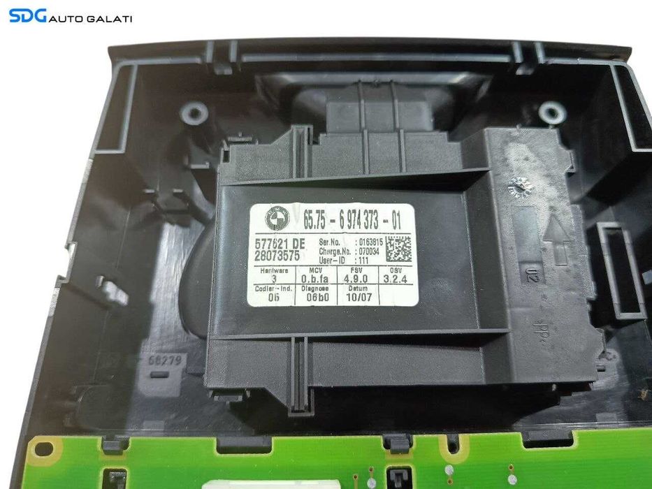 Lampa Iluminare Habitaclu Plafon Plafoniera cu Lumini Ambientala BMW Seria 3 E90 E91 E92 E93 2004 - 2011 Cod 6946126 [LS0139]