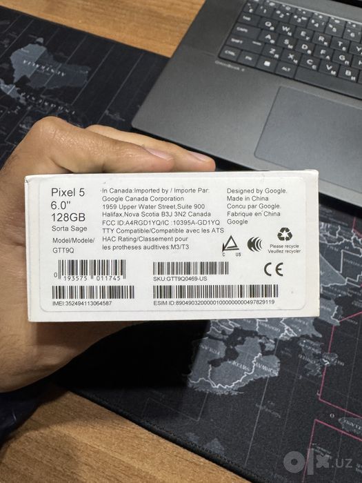 Google Pixel 5 | 128GB | Sorta Sage | IMEI o'tgan | Karobka bilan