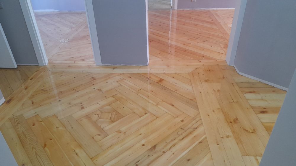 Шлифовка пол паркет палубни пол реставрация