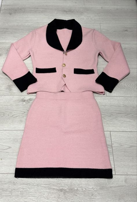 Дамско костюмче розово сако +пола