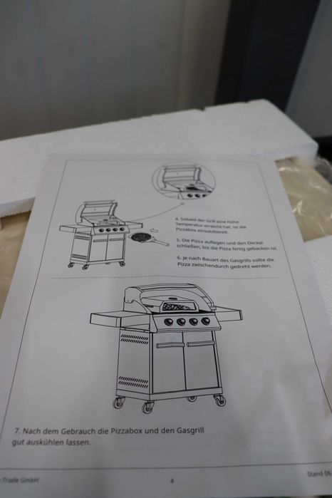 Фурна за пица TAINO за барбекю, камък, фурна за пица, ЛИПСВА ЧАСТ!