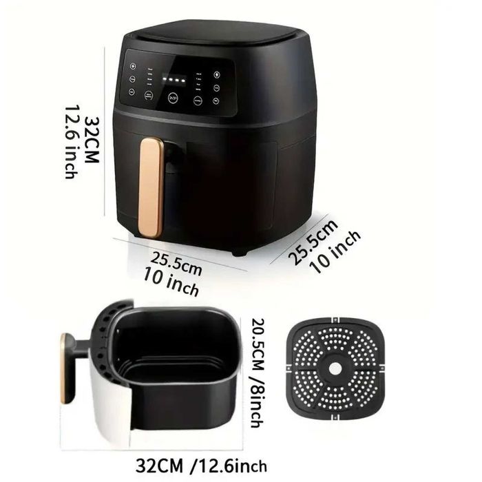 Фритюрник с горещ въздух Air Fryer - 2400 W, 8 литра, XXXL