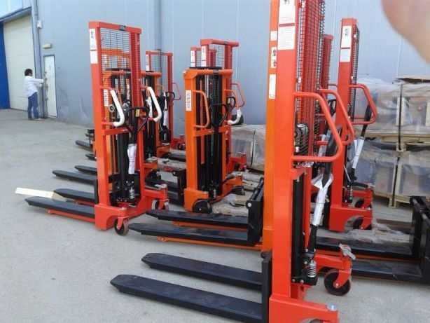 Transpalet manual cu catarg, stivuitor manual Staker 1000kg - 2000kg