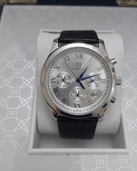 Мужские серебряные часы ника Подарок на Новый год