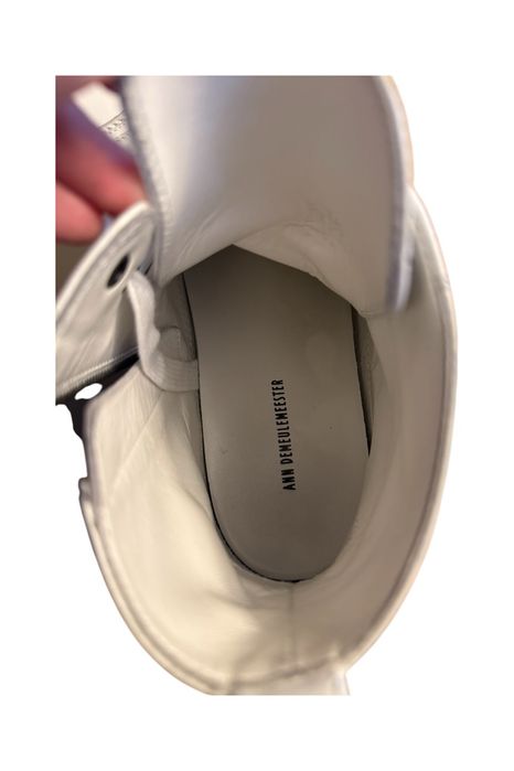Ann Demeulemeester Adidasi Inalti din Piele  - Albi - 42