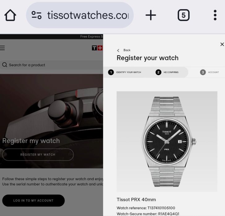 Tissot PRX Quartz с черен циферблат