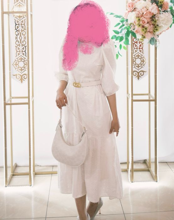 Фотосессияға, тойға ақ вечерний көйлек сатылады