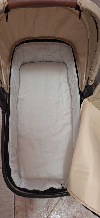 Бебешка Количка 3в1 Cangaroo Ellada бежова + 3 подаръка