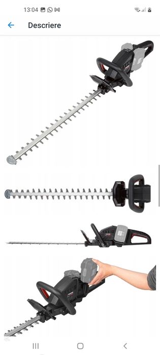 Trimmer gard viu Parkside 40V PPHSA 40 Li B2 sigilat garantie