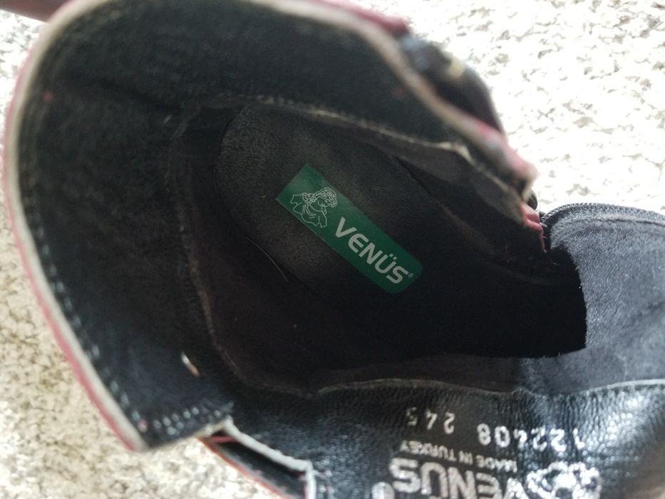 Кожаные ботильоны