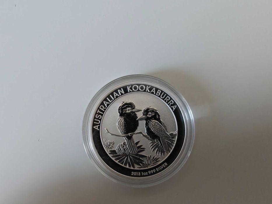 Сребърна монета, 1 oz Австралийска кукабура 2013, 99.99% сребро