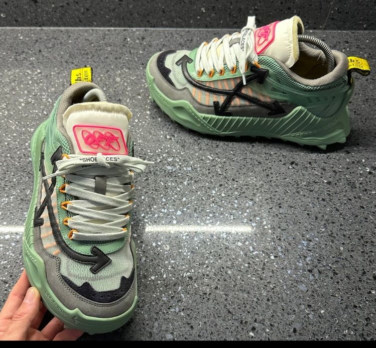 Adidas i Offwhite 1000 green n43 , noi cu cutie