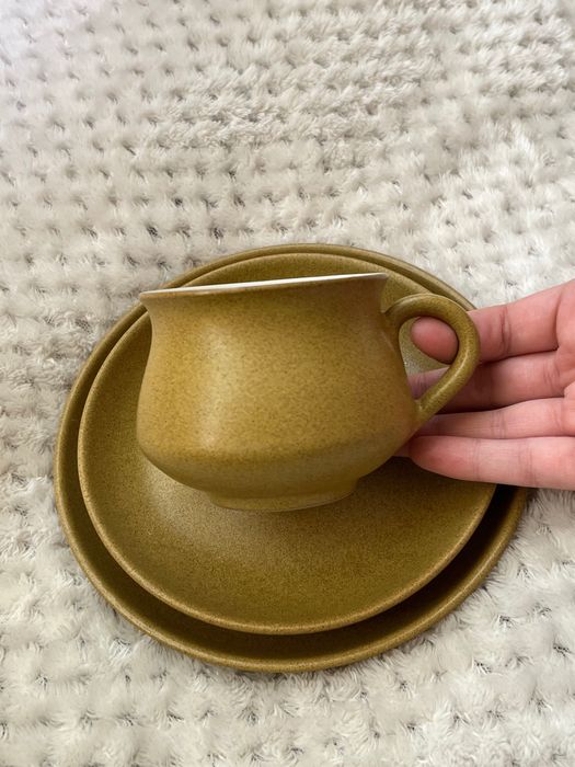 Чаша за кафе с подложни чинийки Denby England