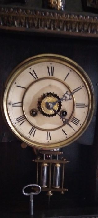 Ceas antic semineu Junghans anii 1900 art Deco