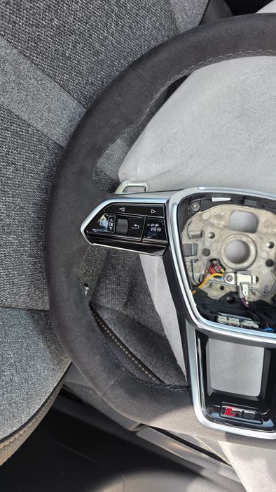 Volan audi rs a6 a7 a8 4k rs6 rs7 cu  alcantara incalzire si touch detection