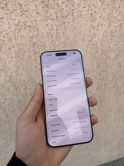 iPhone 16 PRO MAX 256 GB Desert Titanium 95% bateria