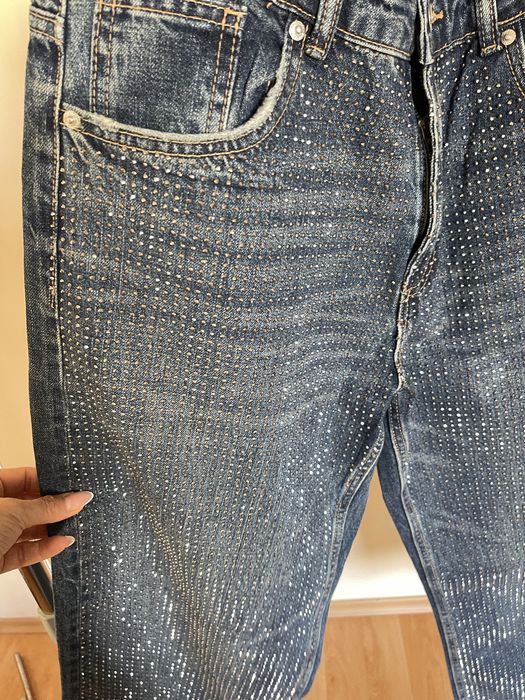 Дънки с камъни Zara М размер