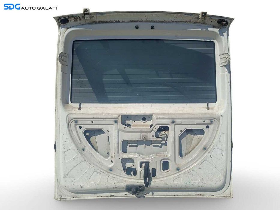 Hayon Haion Portbagaj Dezechipat cu Luneta Geam Sticla Fiat Doblo Van 2002 - 2010 Culoare Alb [LN0222]