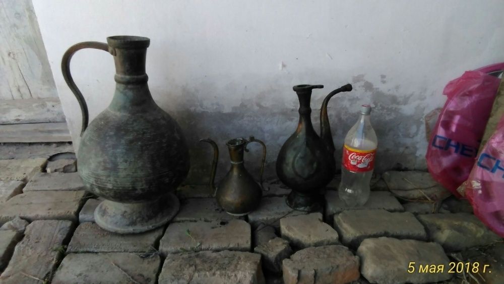 Антиквариат 100-летный човгум из чистой меди работа Хивинских мастеров