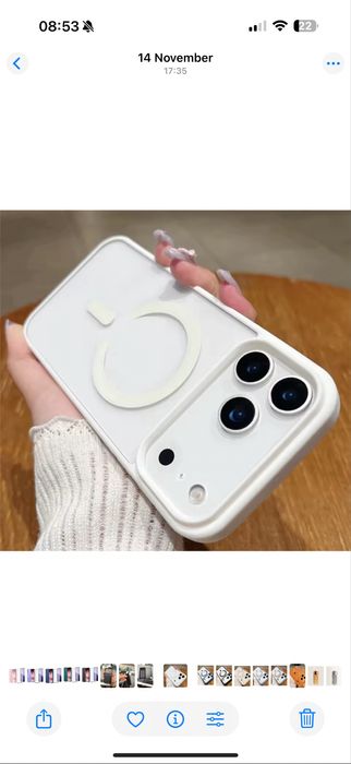 Iphone 17/17 AIR/17 PRO/17 PRO MAX - Husa Magsafe PC Big Hole Camera