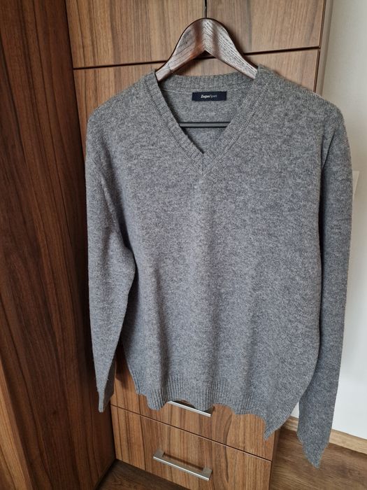 Pulover barbatesc, 100% lana, moale si pufos,  XL, ca nou