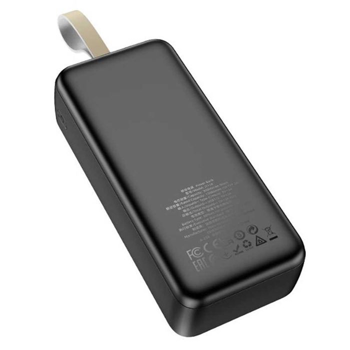 Power Bank Smart -30000mAh - Черен  , 2x USB, Type-C, Micro-USB,