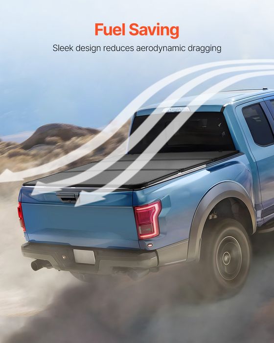 Capac Tri-Fold Patut Camion Compatibil Toyota Tundra 2014-2024 Negru