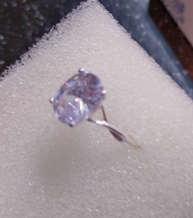 Inel argint cu zirconiu alb