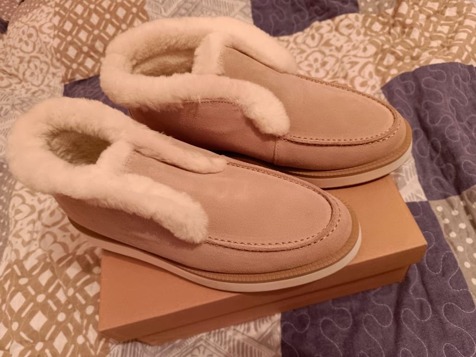 Лоферы зимние, новые