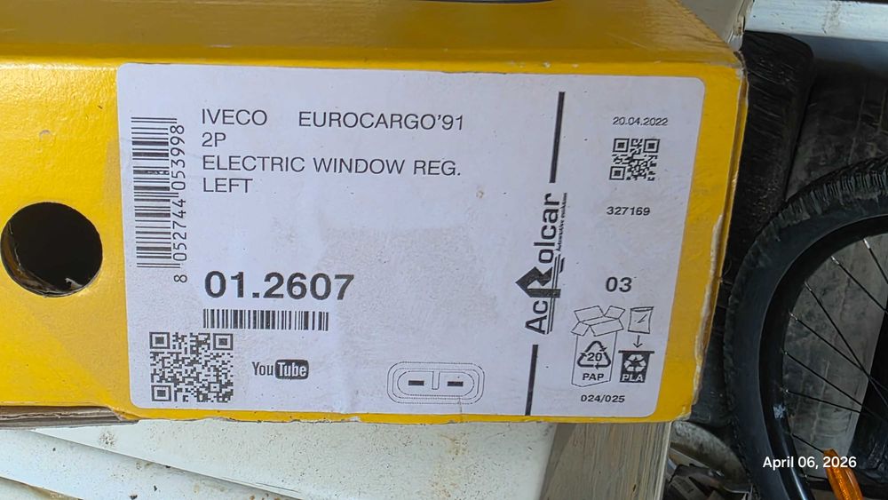 Vand macara geam stanga pentru camion Iveco Eurocargo