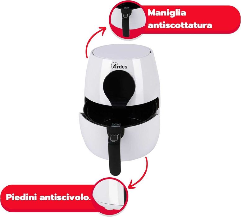 Нов фритюрник с горещ въздух Air fryer XXL ЕЪР ФРАЙЪР 7 програми 5L