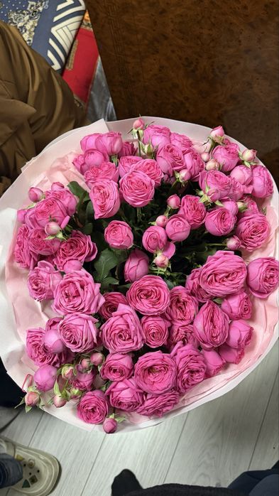 букет цветы кустовые розы