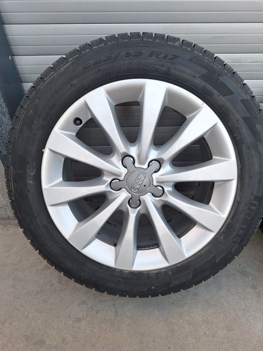 jante Audi originale  pe 17 pt  A4,A5 A6,A7 cu anvelope iarna.