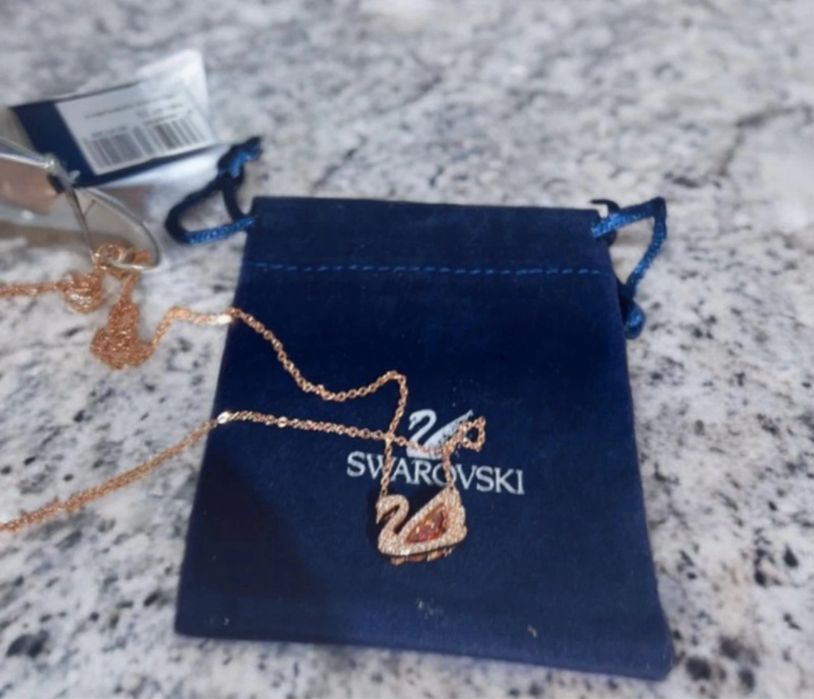 Lantisor Swarovksi Rose/Gold Nou