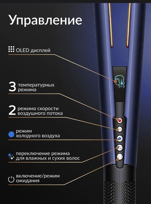 Фен-выпрямитель Airstrait, Каспи ред, Расрочка