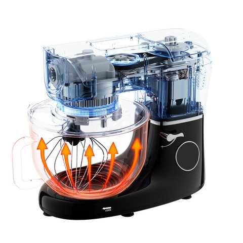 Планетарен кухненски робот Ruhhy 2000W с отопляема купа 5.5l и кантар