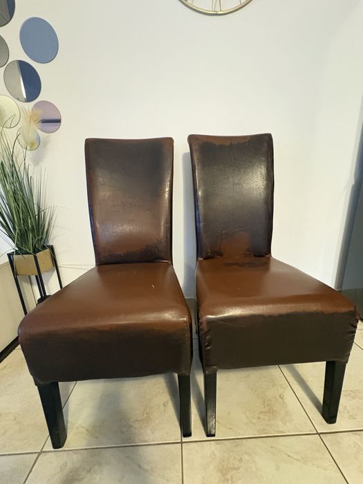 4 scaune tapițate culoare wenge