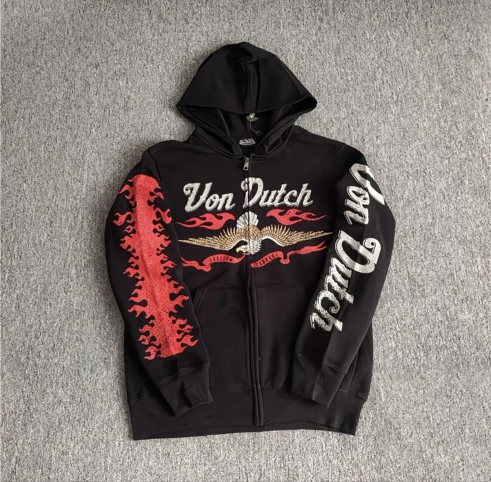 Кофта с капюшоном von dutch