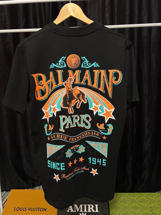 Tricou Balmain Paris - marimi s-xxl model nou premium bumbac