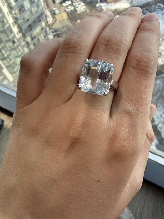 Ювелирный комплект с аквамаринами