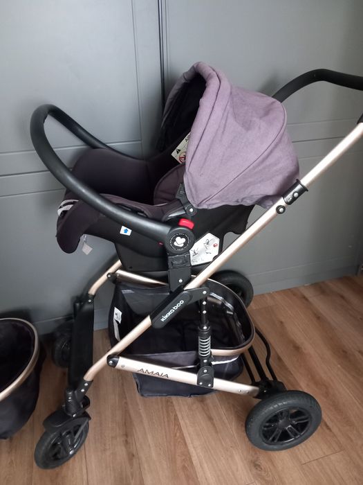 Carucior transformabil 3 în 1 KikkaBoo Amaia  Dark Grey