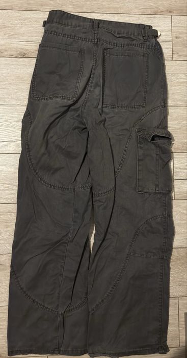 Pantaloni cargo black washed baggy L , negociabil