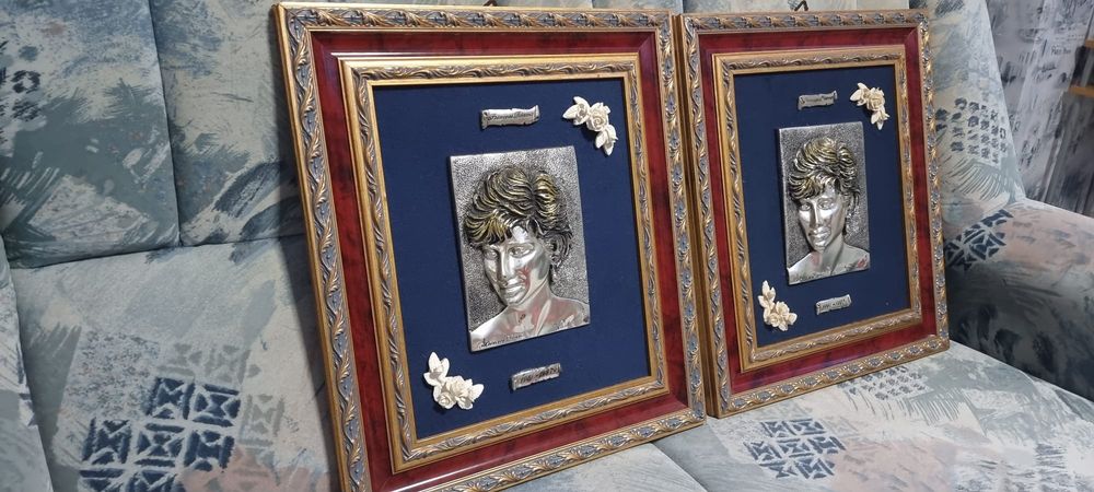 Tablou Cu Argint 925- Printesa Diana Regina Inimilor-  Preț per buc