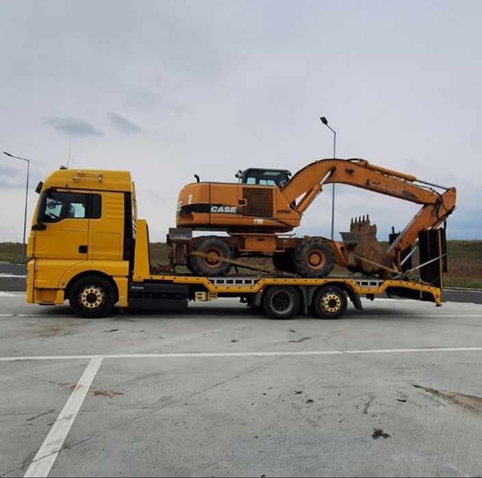 Transport Trailer, Transport Utilaje grele combina, excavator etc
