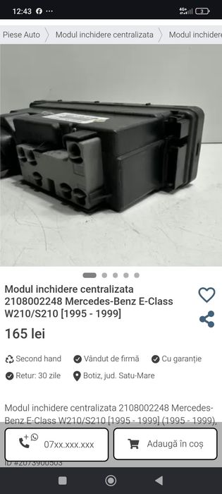 Piese Mercedes Benz