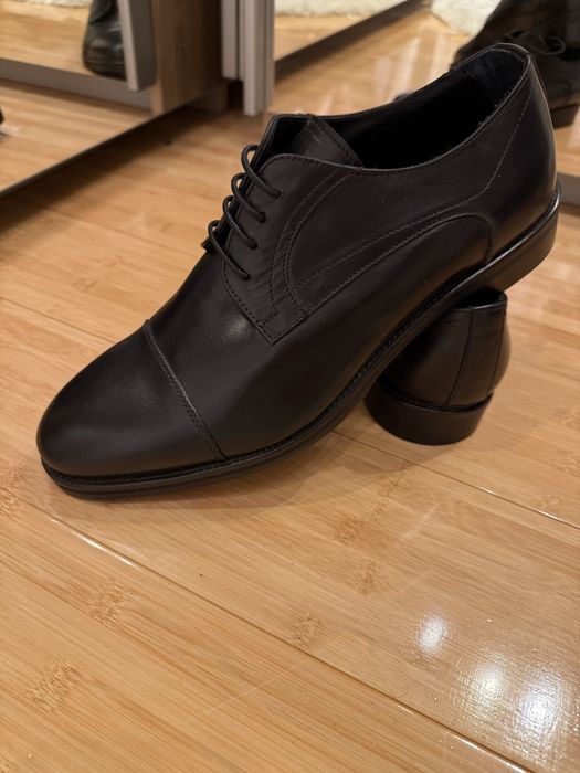 Pantofi negri eleganti cu siret superbi John Bakery Italia