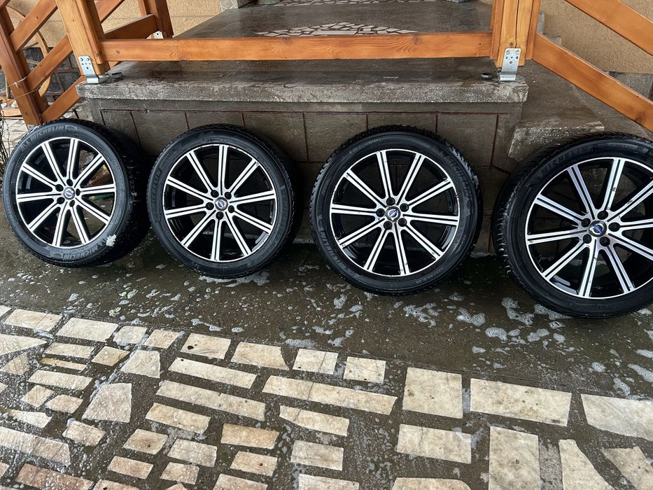 Set roți Volvo originale 20” – jante + anvelope Michelin M+S255/45 R20