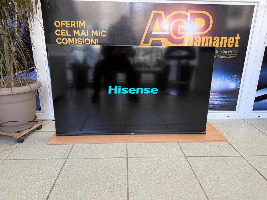 Televizor QLED Smart HISENSE 55E77HQ, Ultra HD 4k, 139cm AGP Amanet