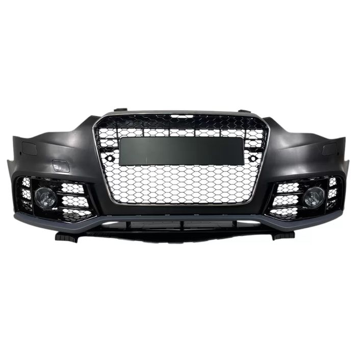 Предна броня за Audi A5 (2011-2015) с халогени - RS5 Design с хром...